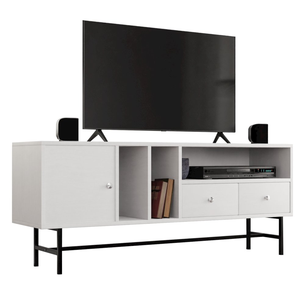 Rochester Modern Rectangular TV Stand. Picture 6
