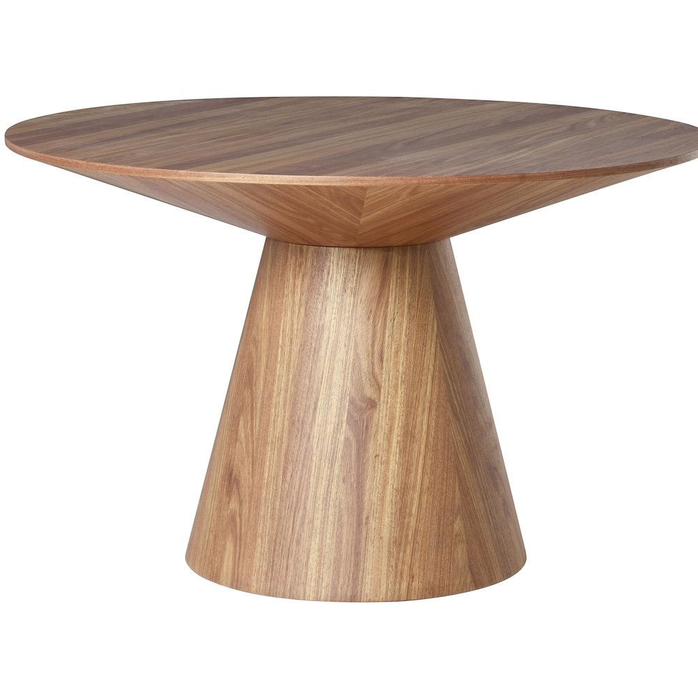 Fynix Collection Modern Dining Table In Natural Wood. Picture 11