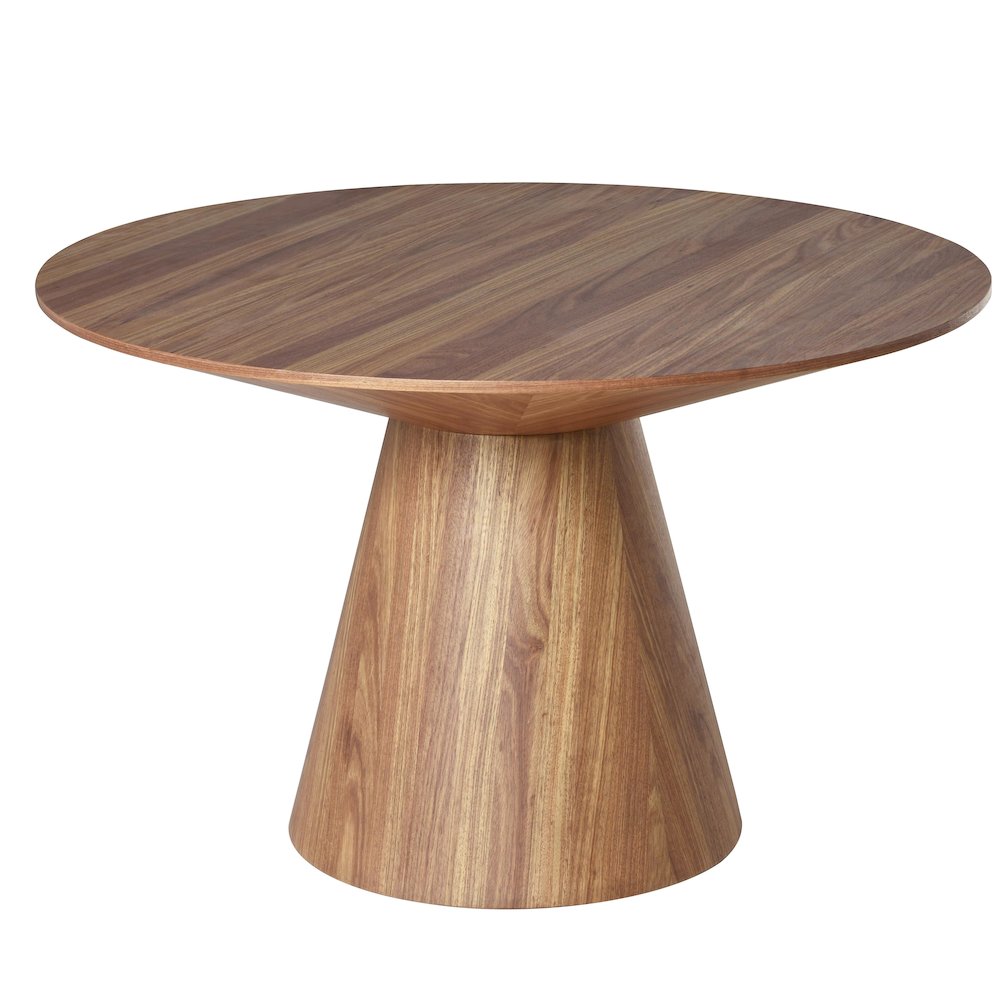 Fynix Collection Modern Dining Table In Natural Wood. Picture 3