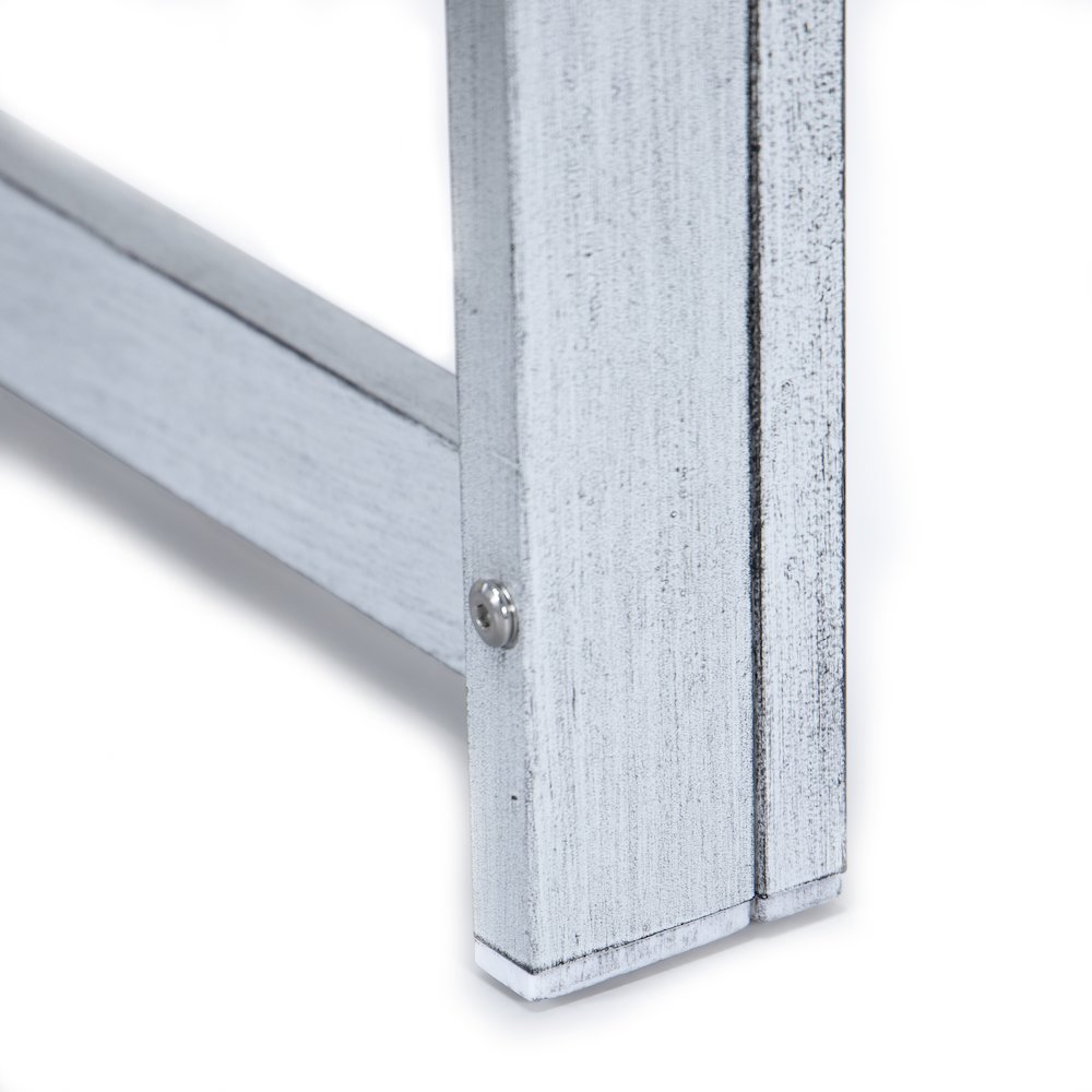 Chelsea Patio Coffee Table With Weathered Grey Aluminum. Picture 4