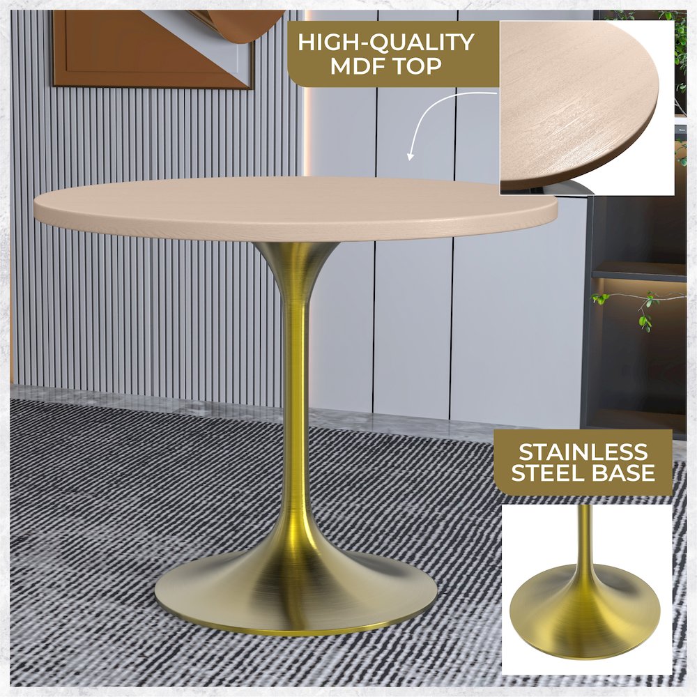 Verve Collection 36" Round Dining Table. Picture 2