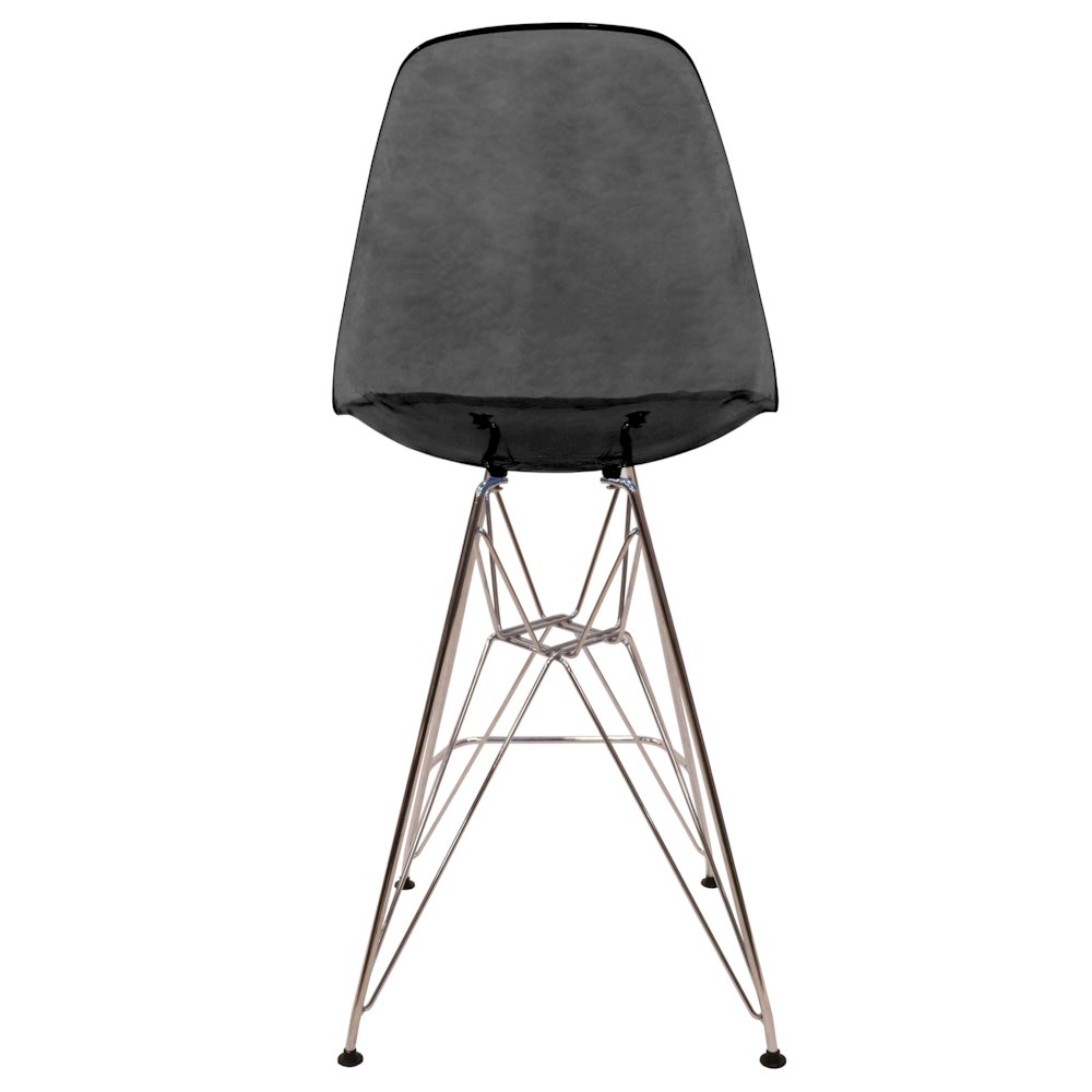 Cresco Modern Acrylic Barstool in Transparent Black. Picture 5