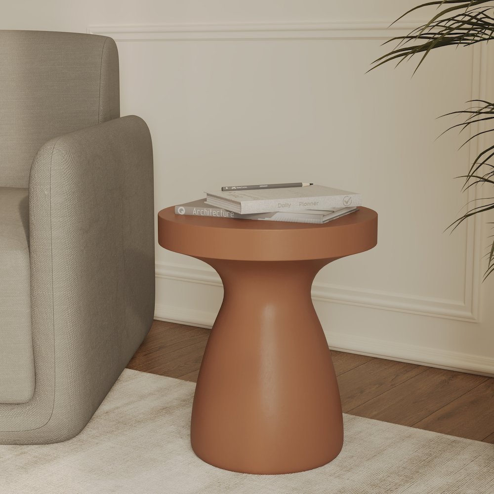 Modern Side End Table Wisp Series In Pink. Picture 5