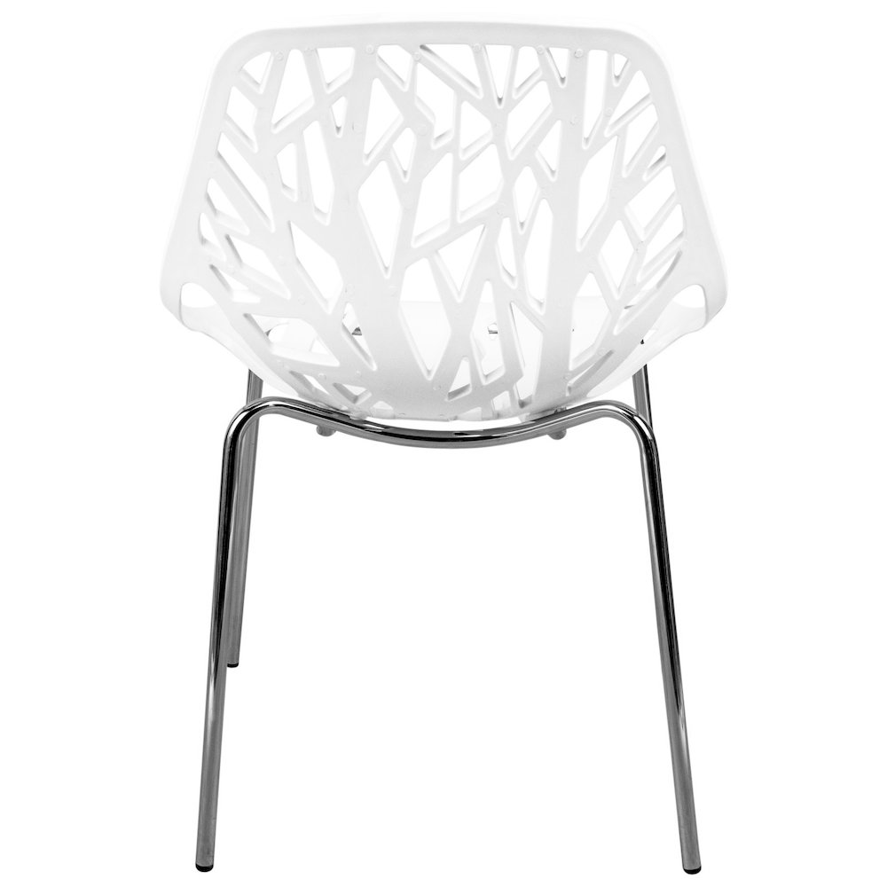 Modern Asbury Dining Chair w/ Chromed Legs. Picture 5