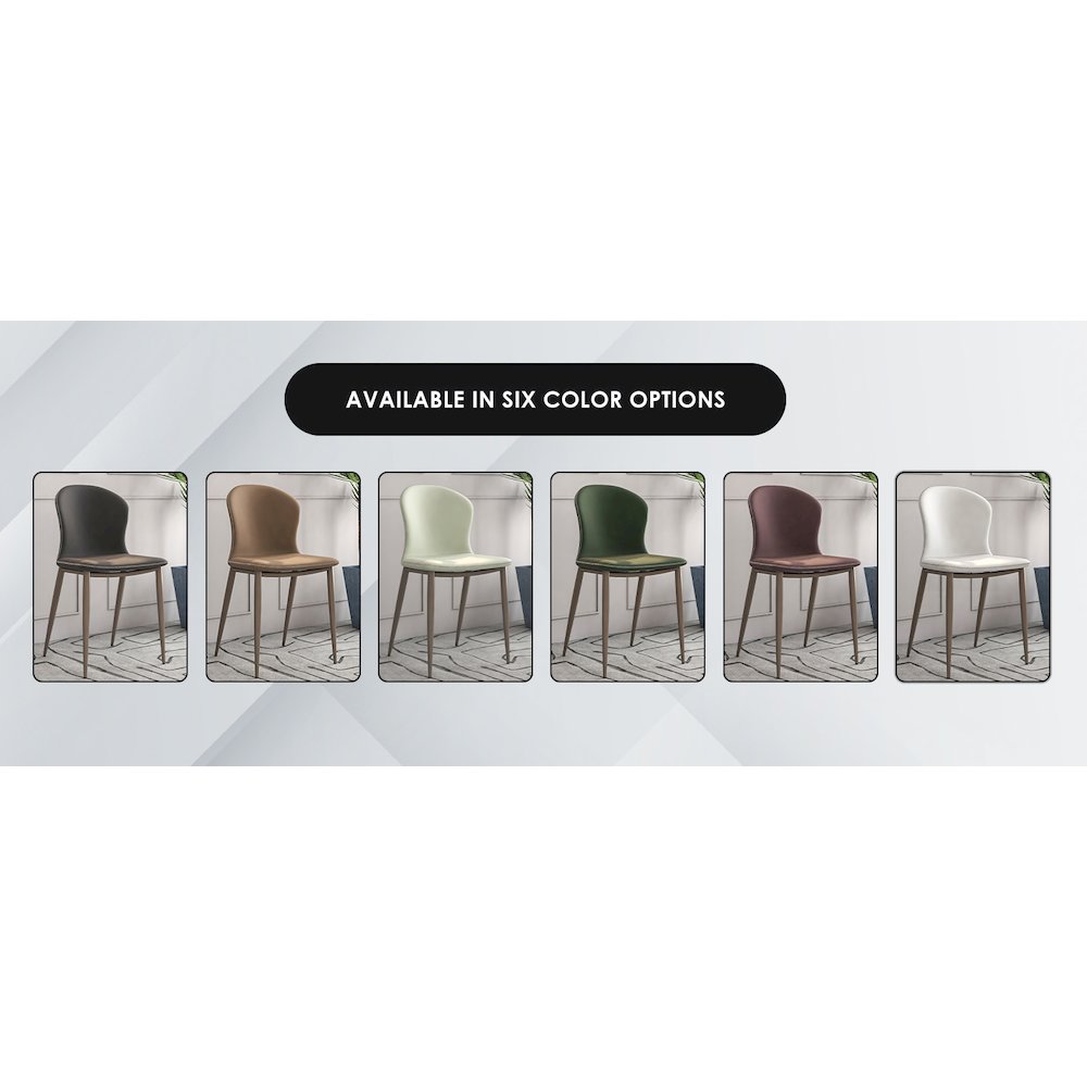 Mosaic Collection Modern Dining Chair in Light Grey - Set of 2. Picture 12