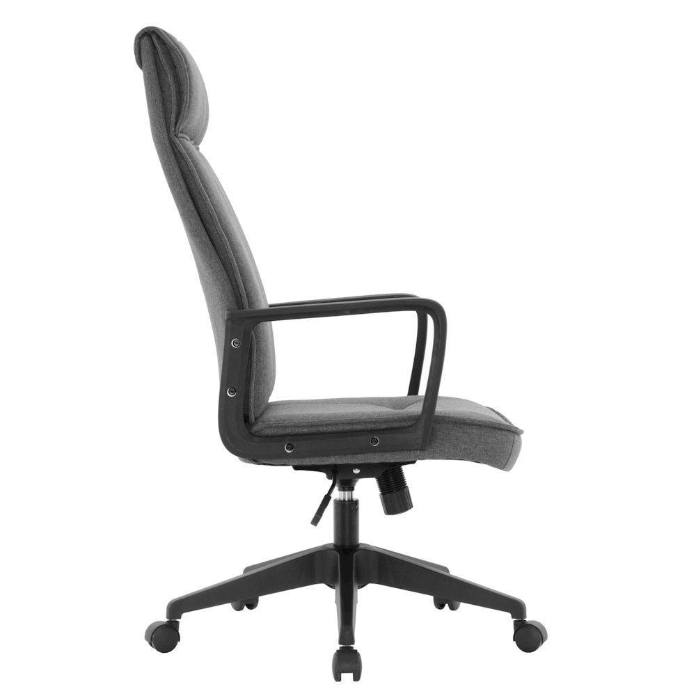 Aiaria Collection Modern Office Chair In Charcoal Fabric. Picture 8