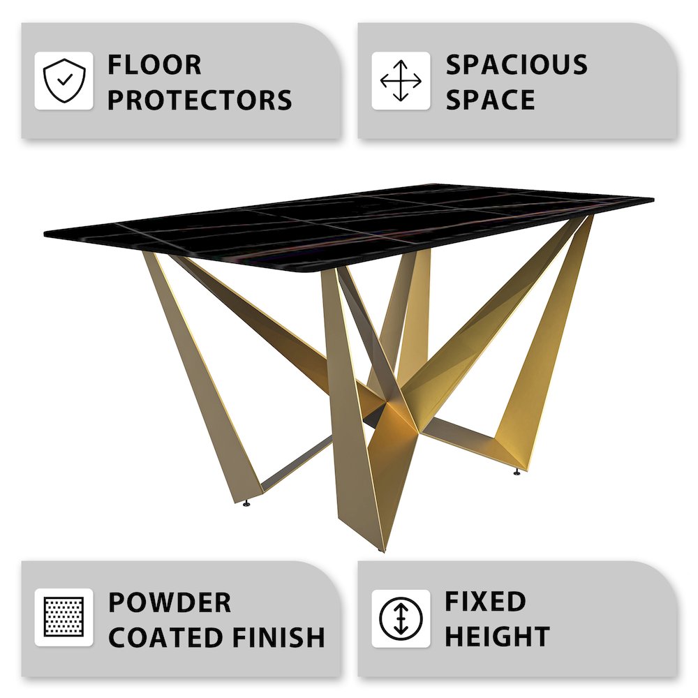 Nuvor Mid-Century Modern Dining Table. Picture 14