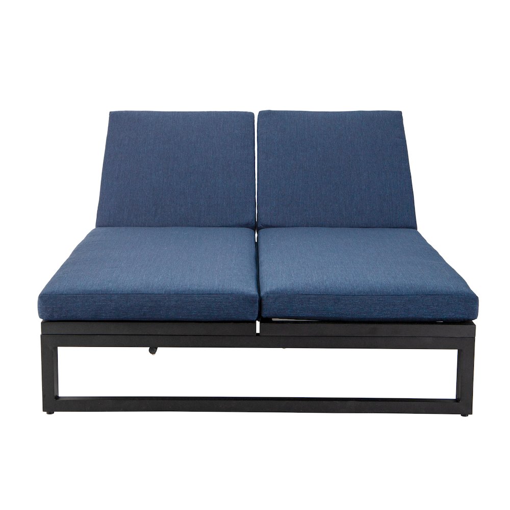 Chelsea Convertible Lounge Reclining Double Chaise With Cushions. Picture 23