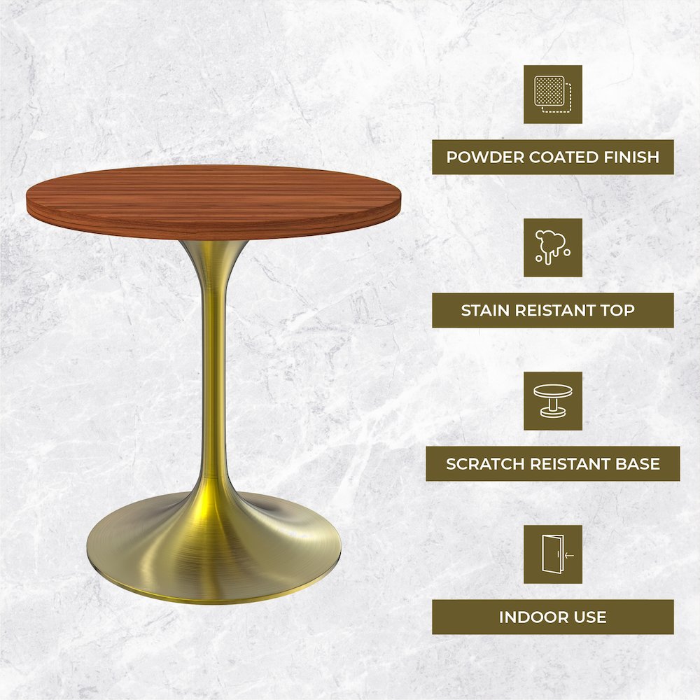 Verve Collection 27" Round Dining Table. Picture 1