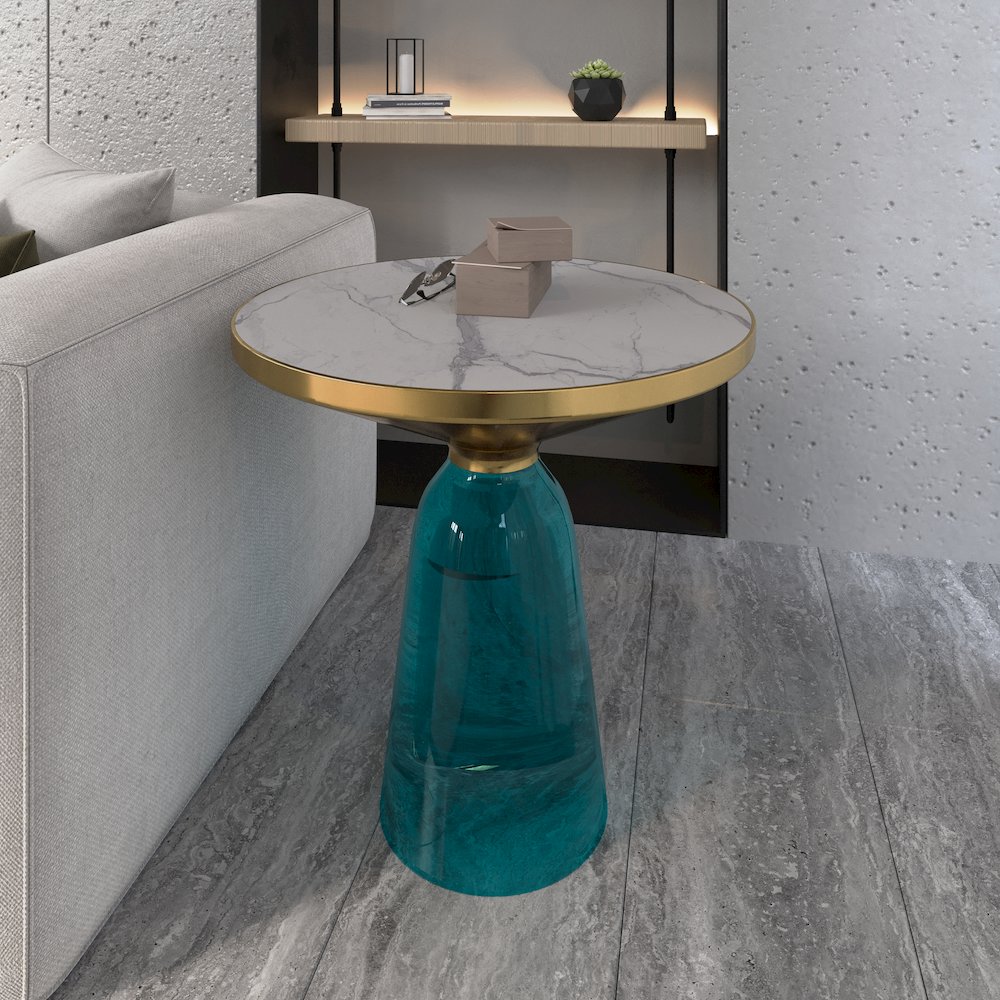 Tully Collection Glass side Table. Picture 8