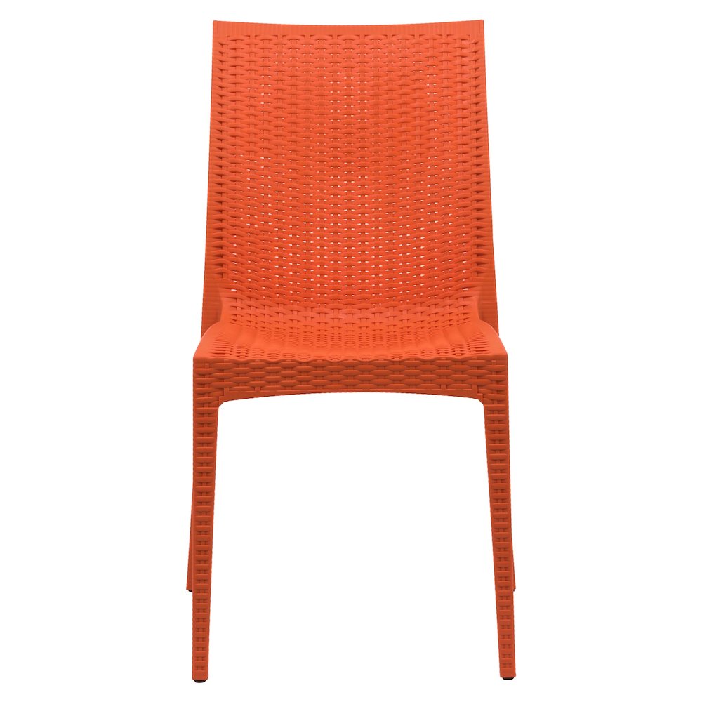 Weave Mace Indoor/Outdoor Dining Chair (Armless), Set of 4. Picture 3