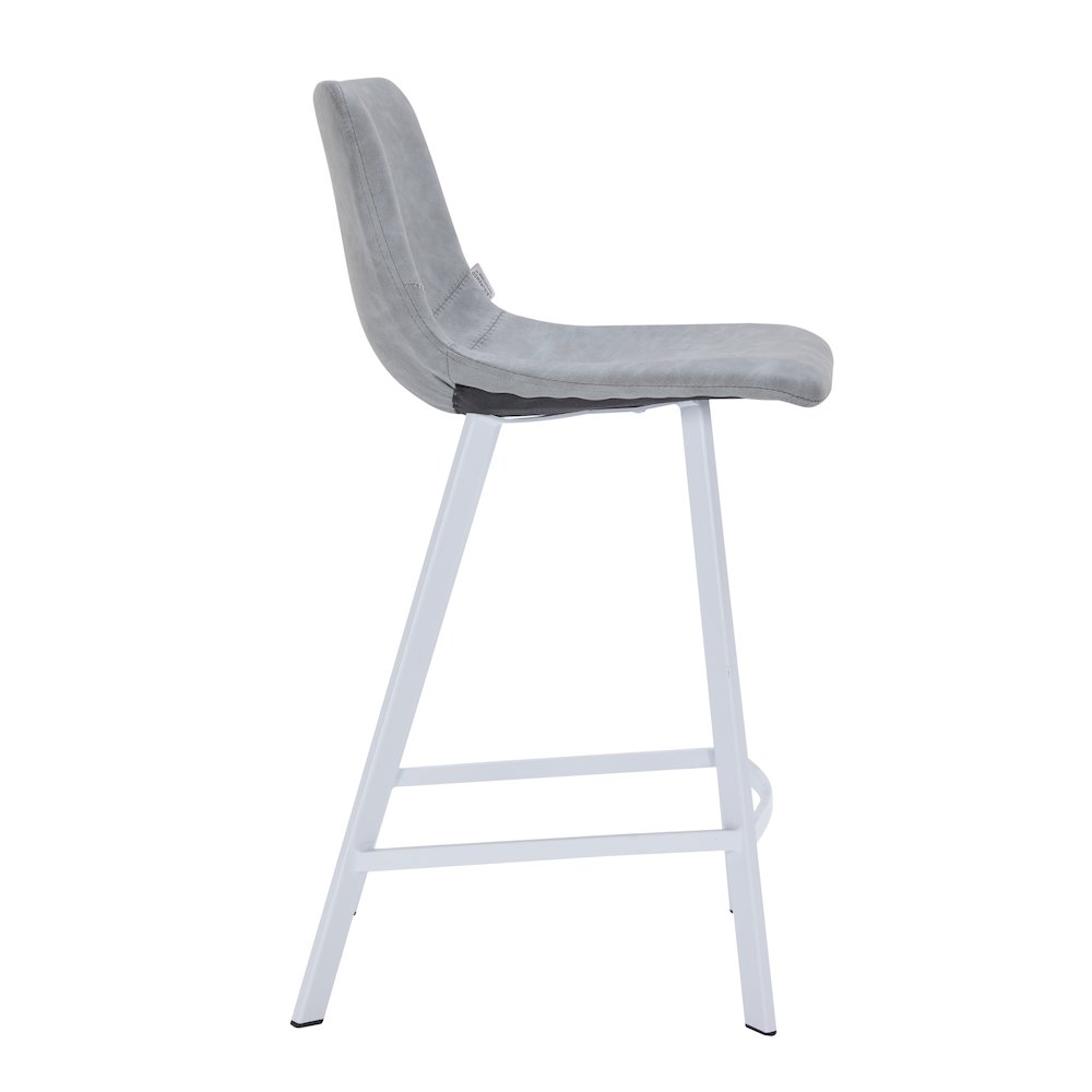 Elland - Counter stool -Light Grey- White base. Picture 8