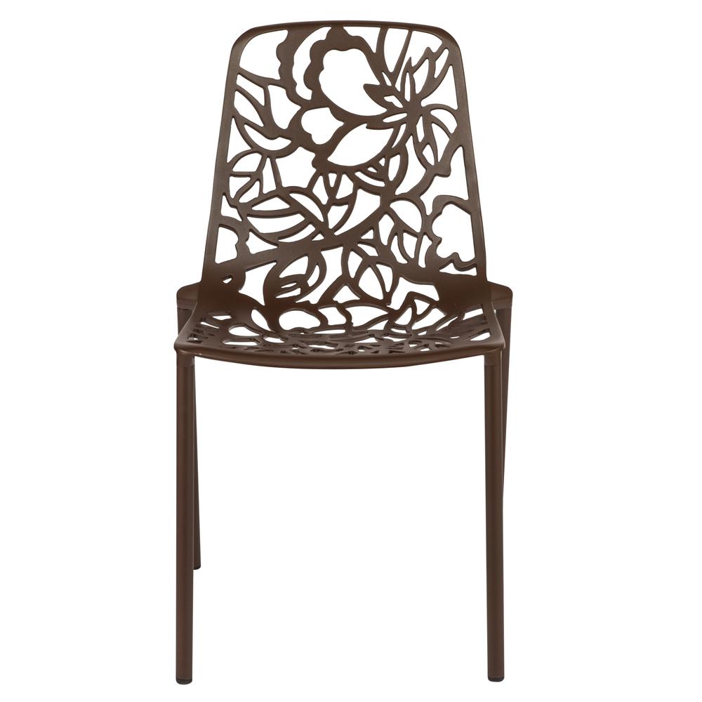 3-Piece Aluminum Outdoor Patio Dining Set with Table and 6 Stackable Chairs. Picture 7