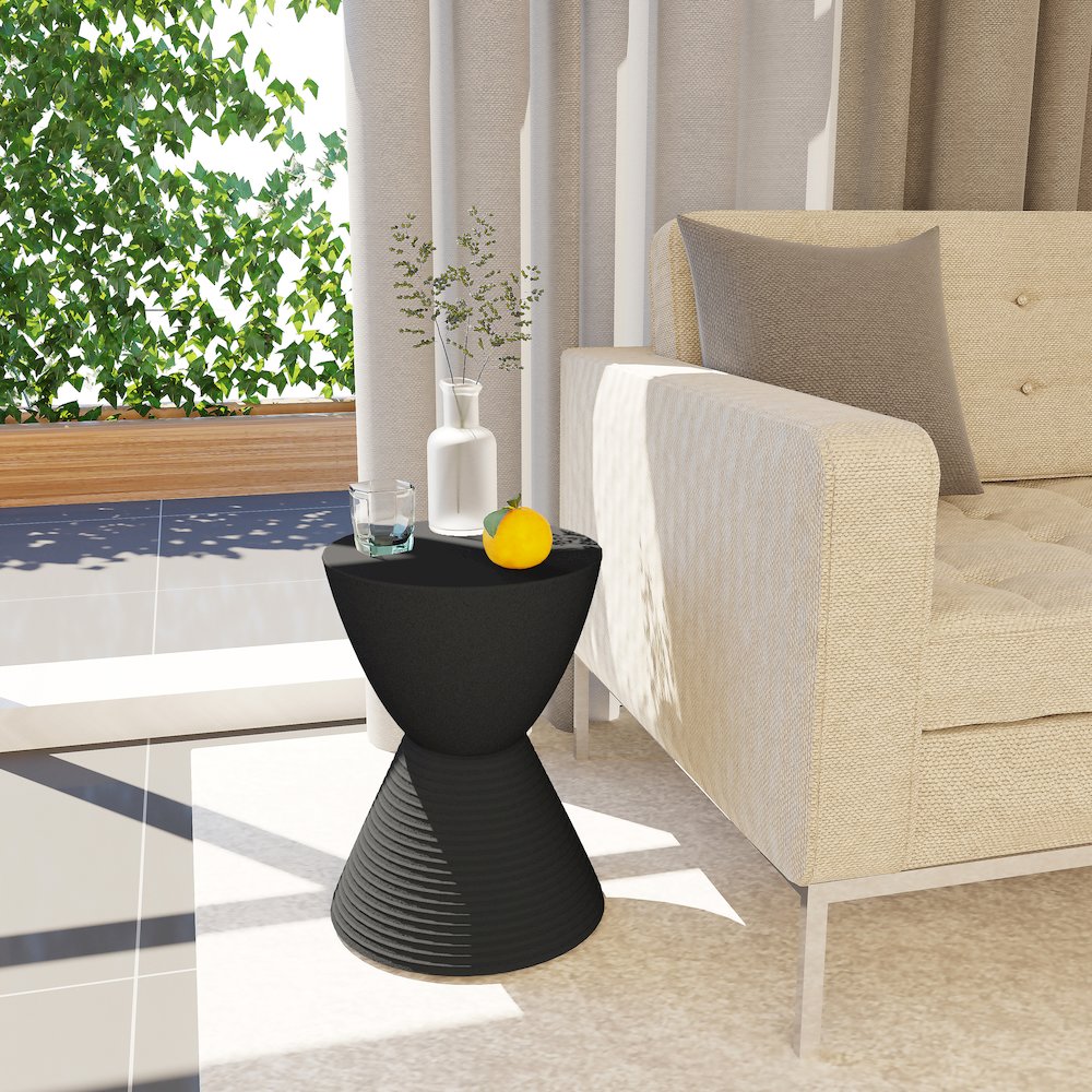 Modern Round  Boyd Side Table. Picture 13