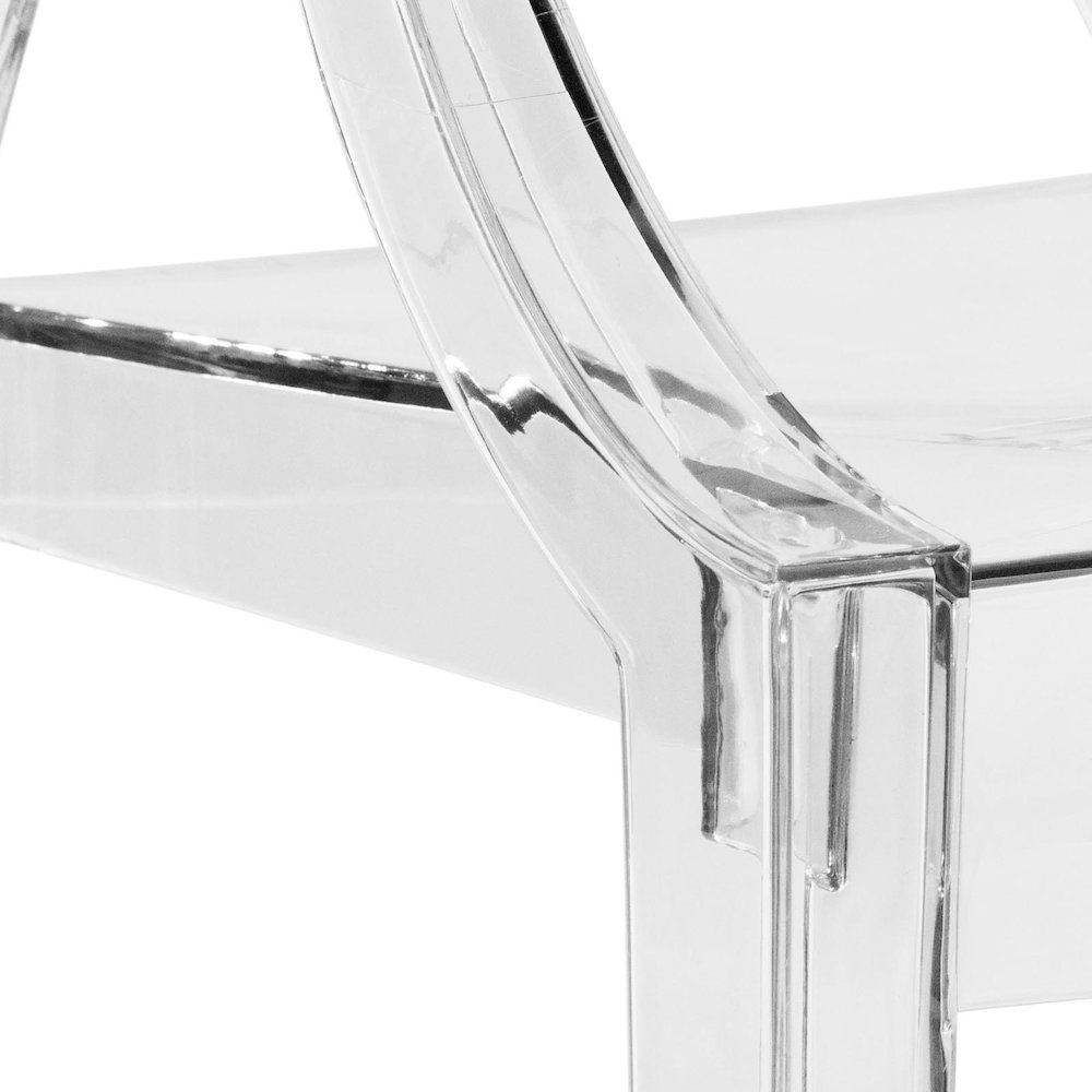 Carroll Modern Acrylic Dining Side Chair. Picture 10