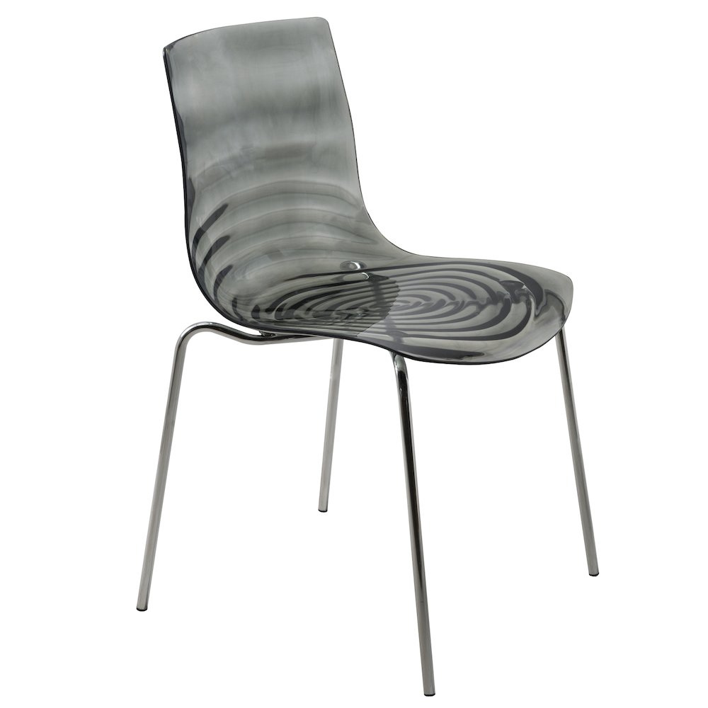 Astor Water Ripple Design Dining Chair. Picture 2
