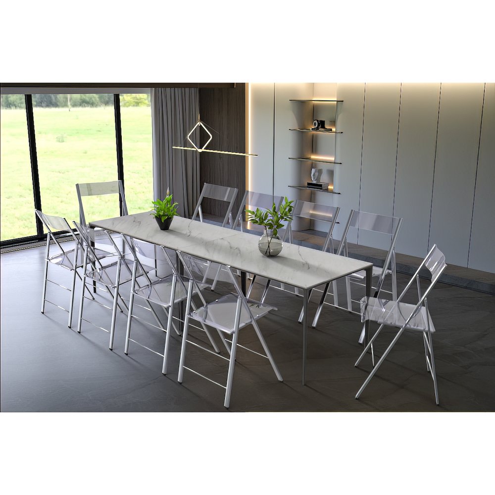 Menno Modern Acrylic Folding Chair. Picture 7