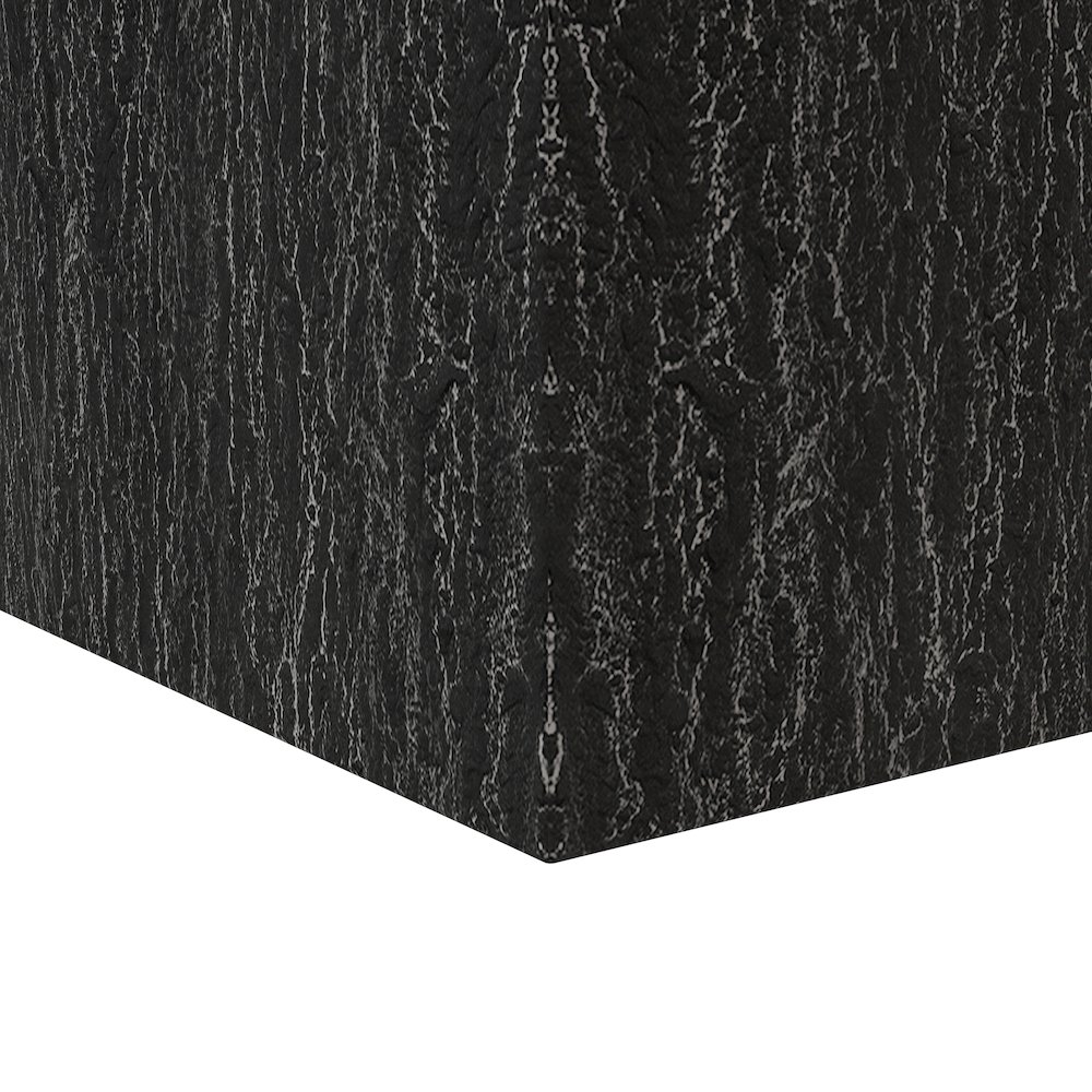 Verdura Series Cubic Poly Stone Planter in Dotted Blck 21.7 Cube. Picture 9