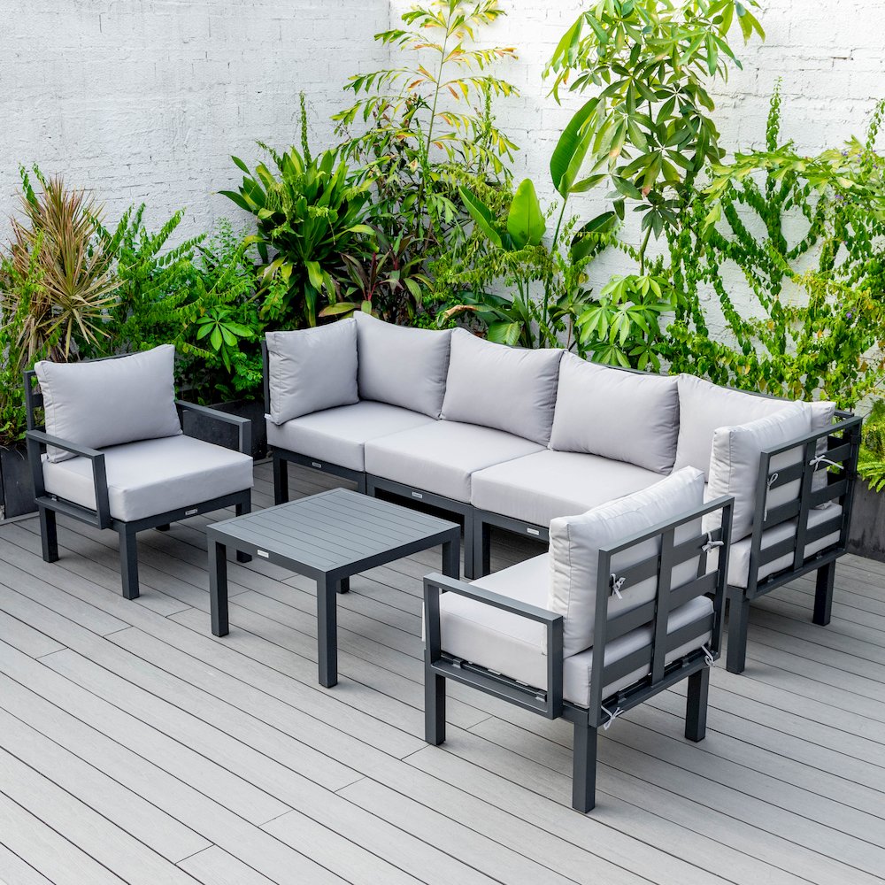 Chelsea 7-Piece Patio Sectional And Coffee Table. Picture 40