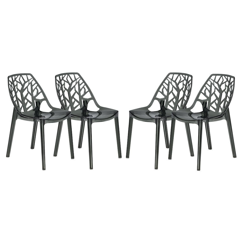 Cornelia Modern Spring Cut-Out Tree Design Stackable Dining Chair. Picture 1