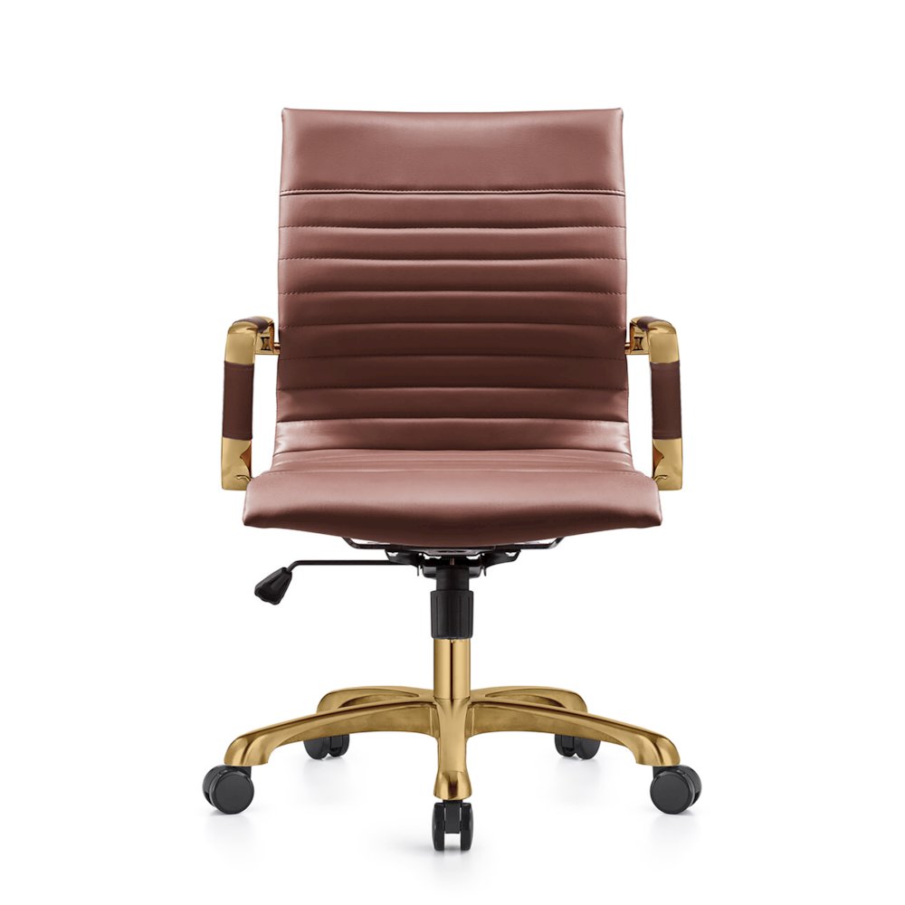 Harris Office Chair With Gold Frame. Picture 8