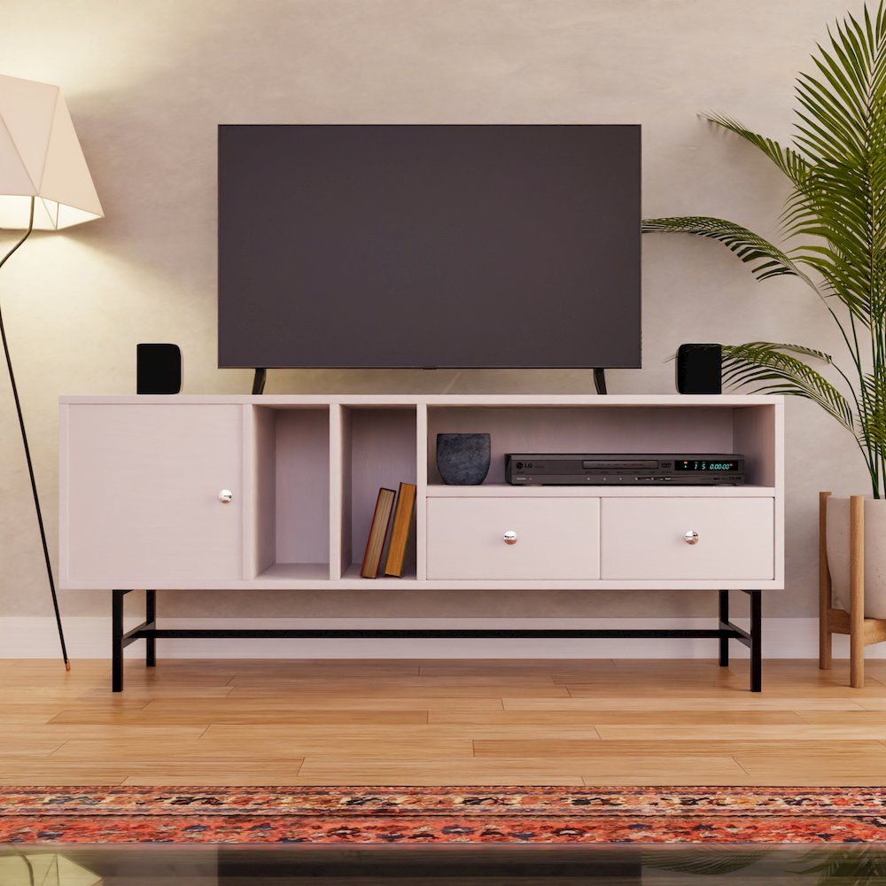 Rochester Modern Rectangular TV Stand. Picture 16