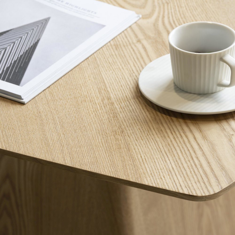 Zephry Collection Modern Dining Wooden Square Dining Table in Natural Wood. Picture 8