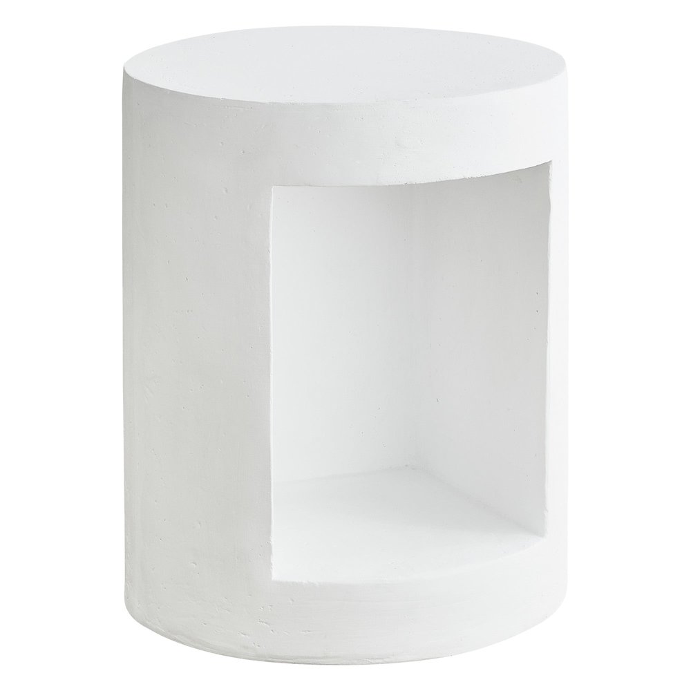 Modern Side End Table Nook Series In White. Picture 1
