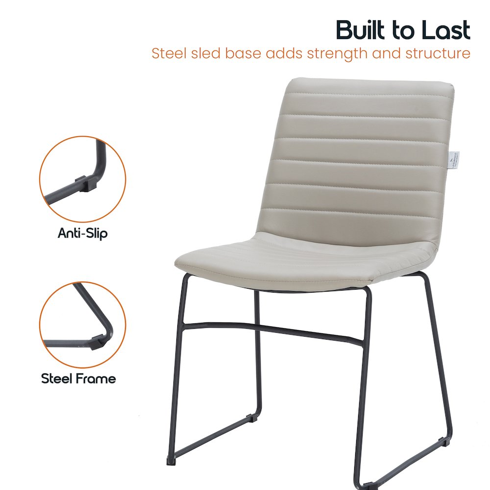 Zylar Series Office Guest Chair in Tan Leather. Picture 18