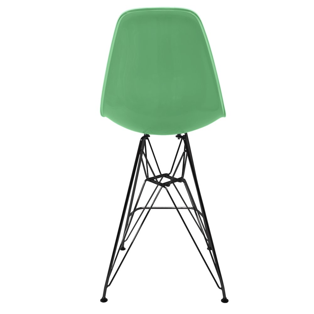 Modern Acrylic Bar stool Cresco Collection Black Base with White/Green seat. Picture 33