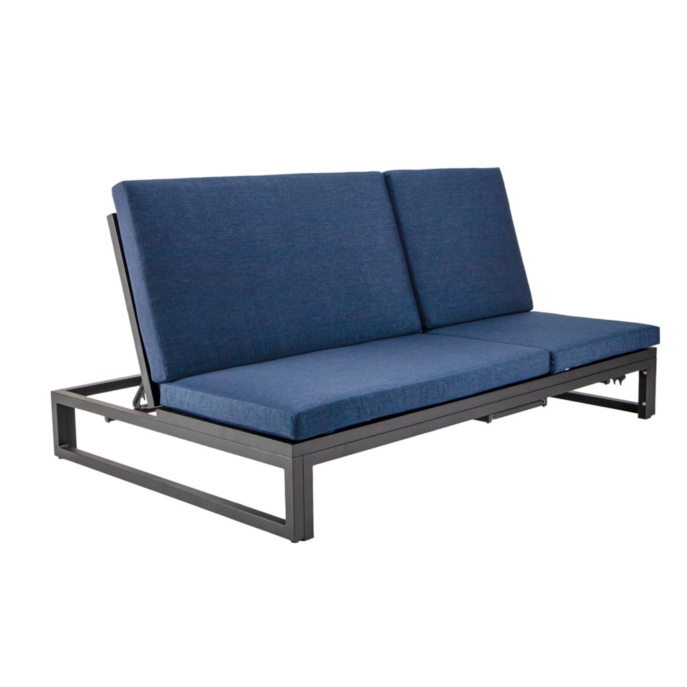 Chelsea Convertible Lounge Reclining Double Chaise With Cushions. Picture 5