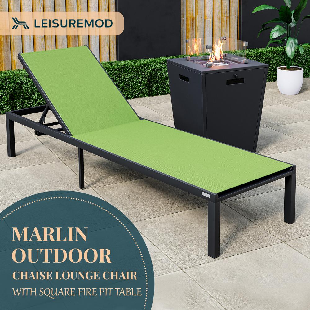 Black Aluminum Outdoor Patio Chaise Lounge Chair. Picture 28