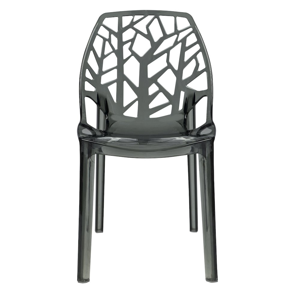 Cornelia Modern Spring Cut-Out Tree Design Stackable Dining Chair. Picture 3