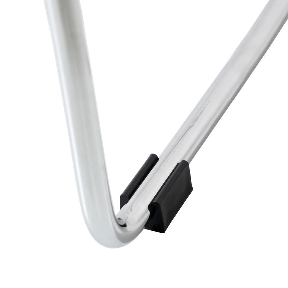 Melrose Modern Wood Counter Stool With Chrome Frame. Picture 8