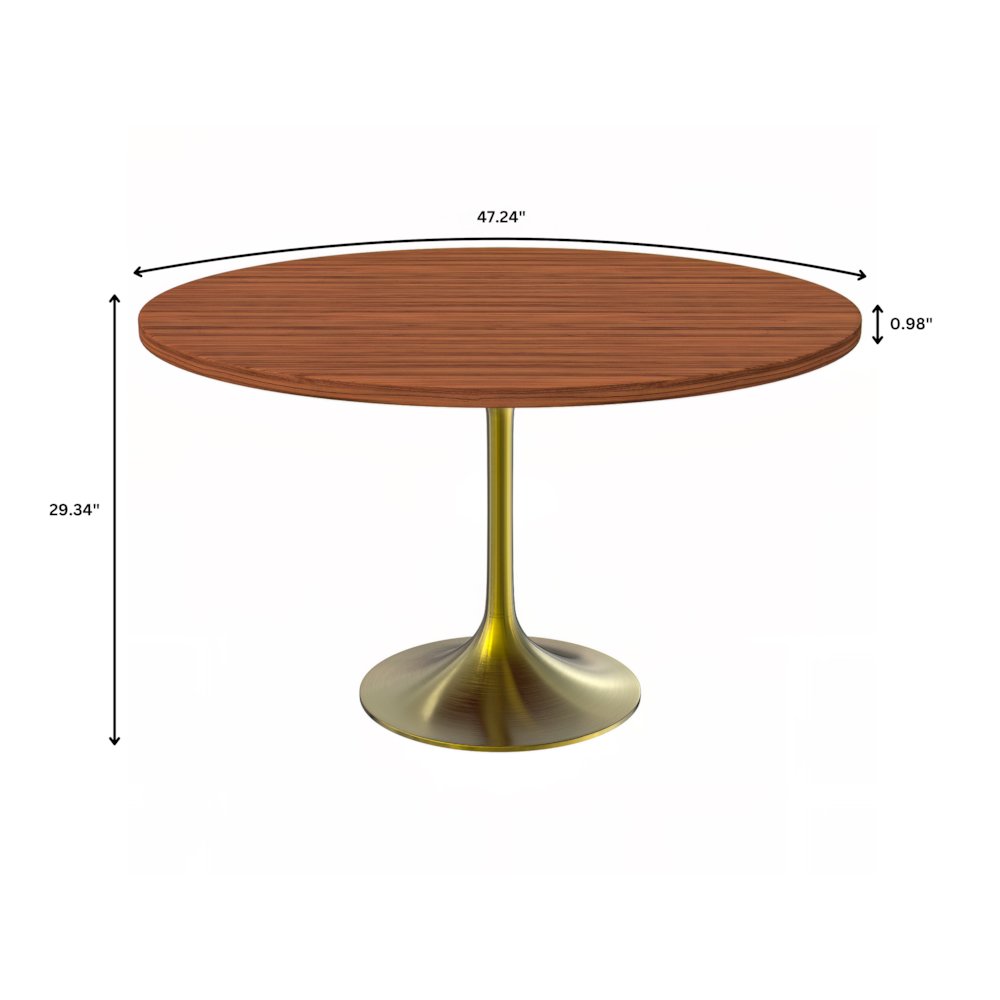 Verve Collection 48" Round Dining Table. Picture 5