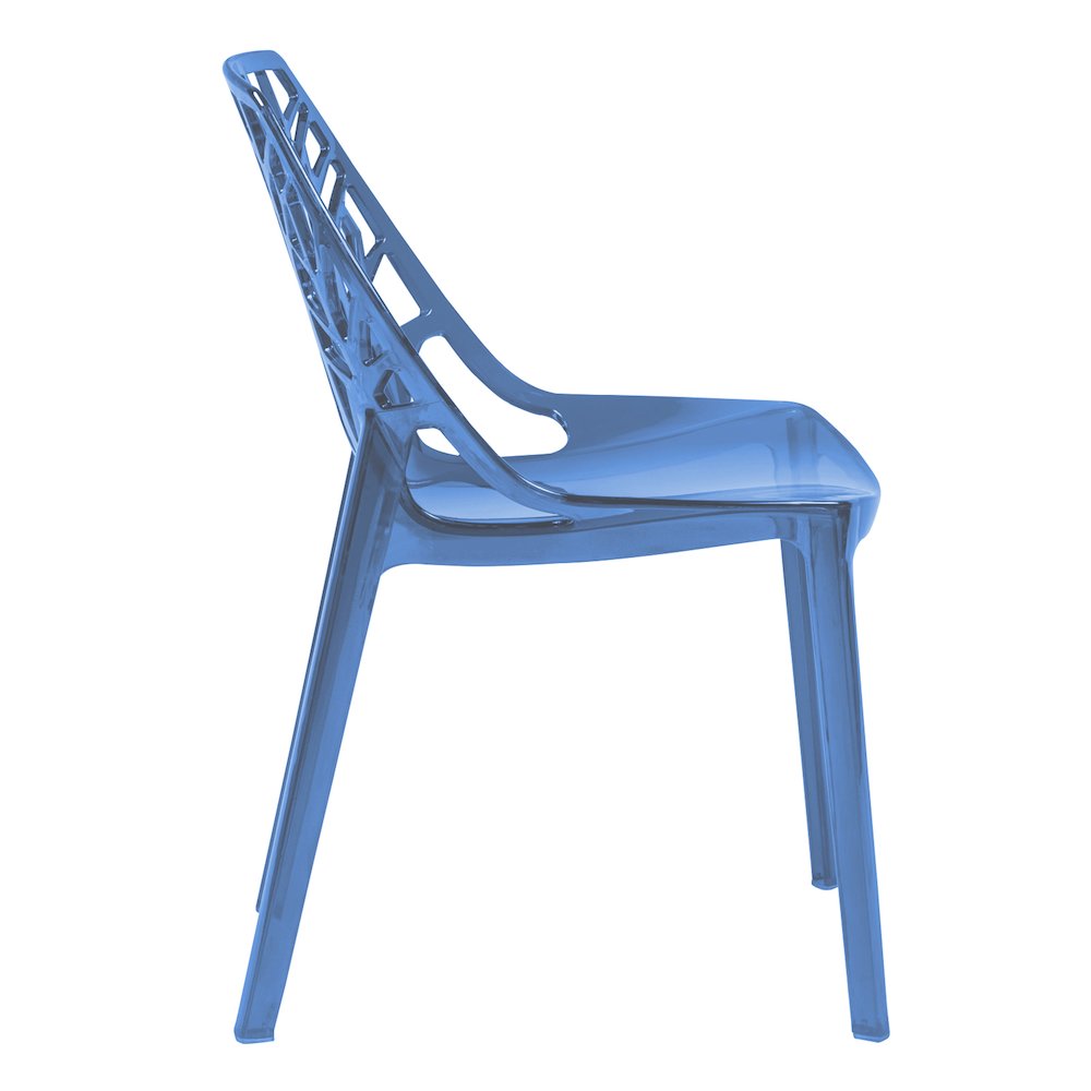 Cornelia Modern Spring Cut-Out Tree Design Stackable Dining Chair. Picture 3