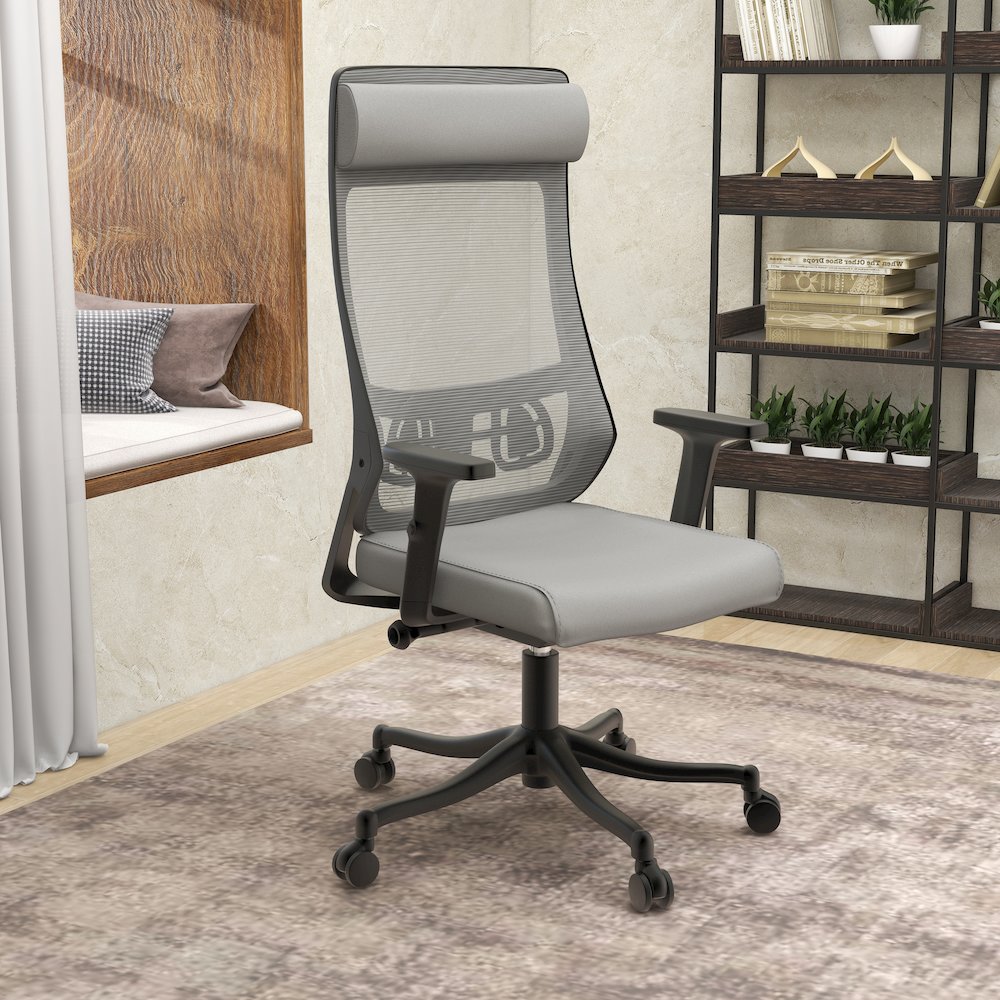 Office Dale Series Office Task Chair In Grey. Picture 11