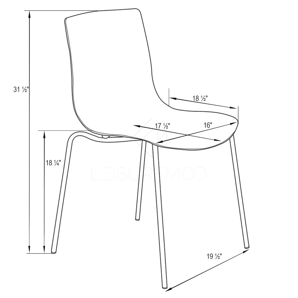 Astor Water Ripple Design Dining Chair. Picture 10