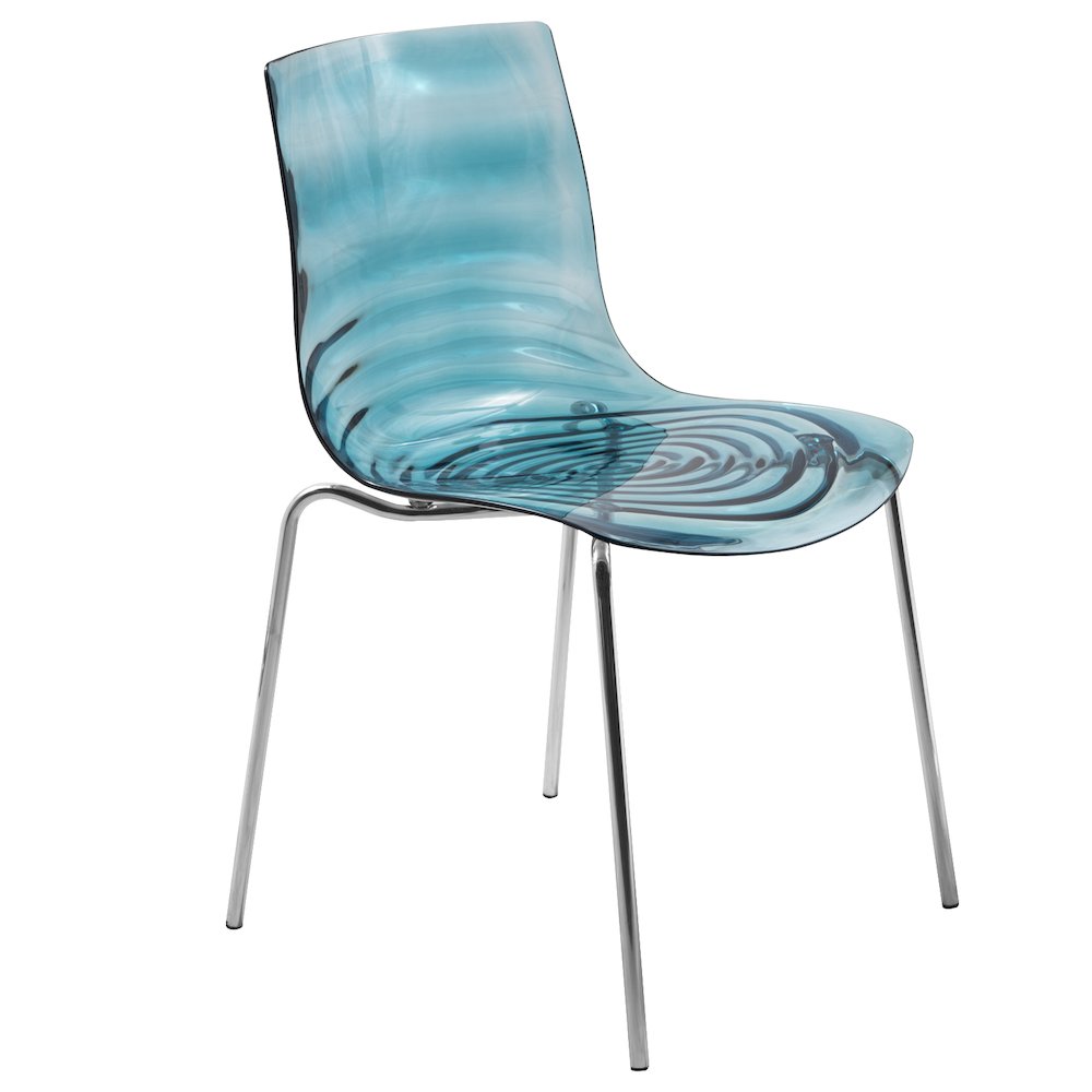 Astor Water Ripple Design Dining Chair. Picture 2