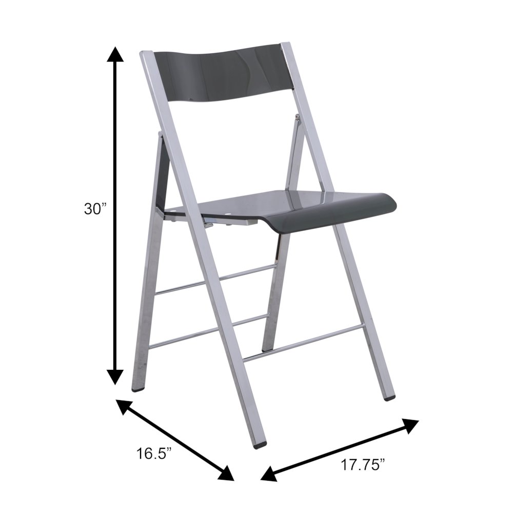 Menno Modern Acrylic Folding Chair. Picture 17