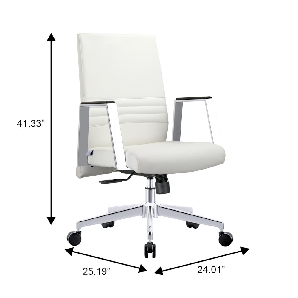 Aleen Office Chair in White. Picture 1