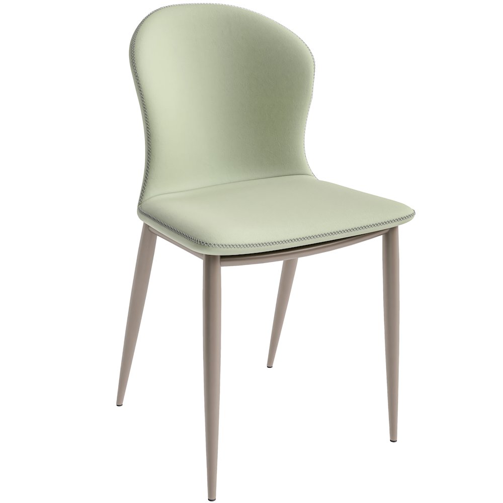 Mosaic Collection Modern Dining Chair in Light Grey - Set of 2. Picture 13