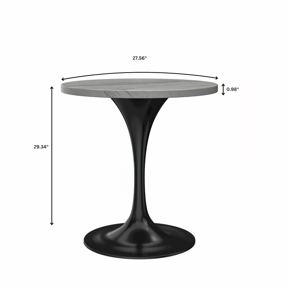 Verve Collection 27" Round Dining Table. Picture 10
