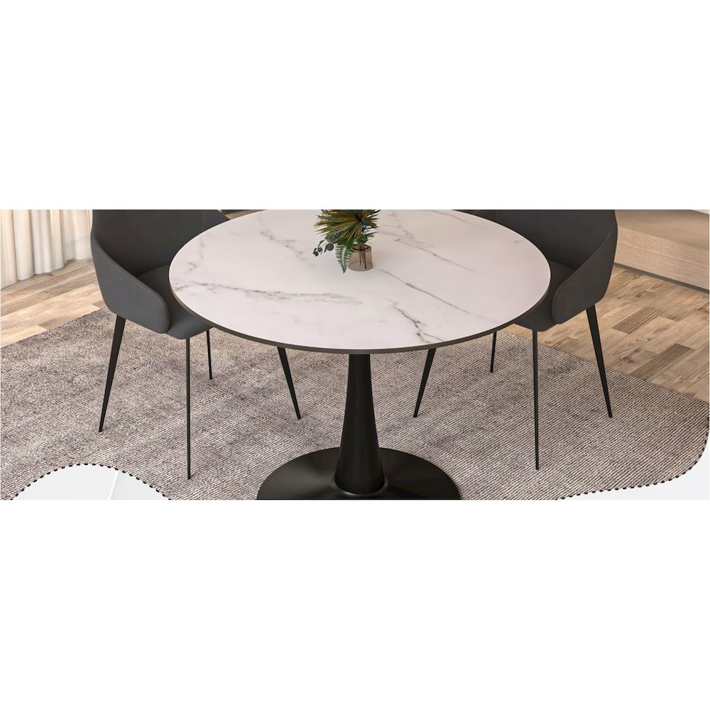 Aria Series Modern Dining Chair in Taupe Set of 4. Picture 22