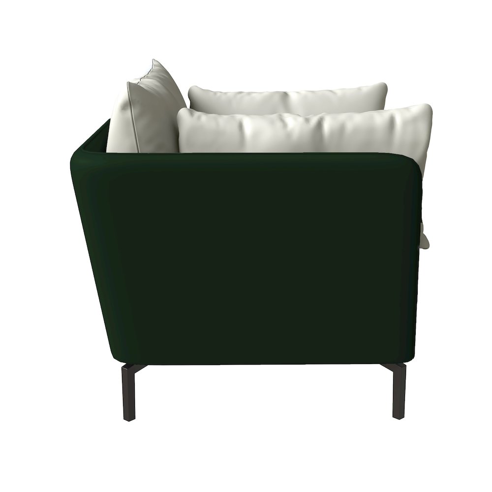 Luxify Collection Single Seater Sofa in Green. Picture 7