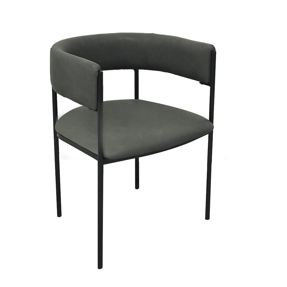 Cyril Collection Modern Chair in Charcoal. Picture 18