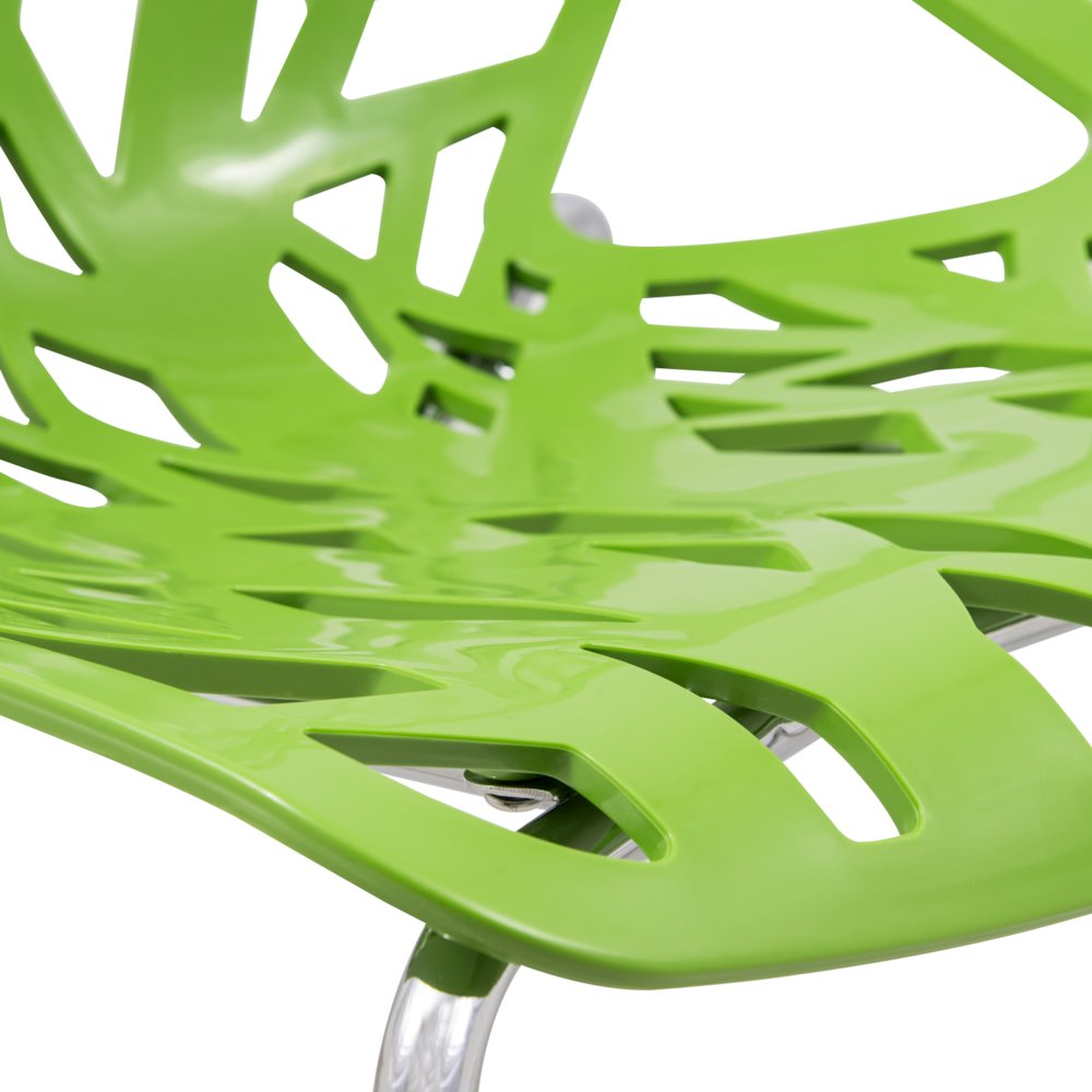 Modern Asbury Dining Chair w/ Chromed Legs. Picture 10