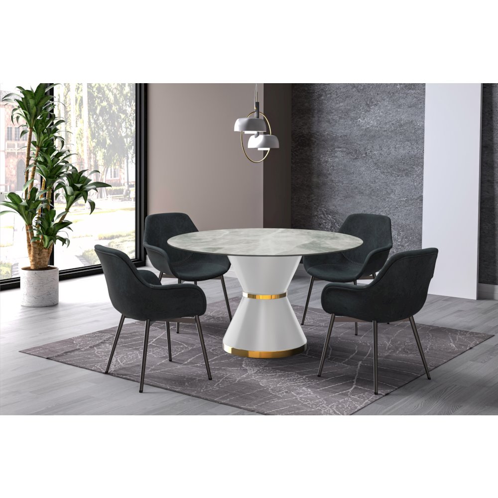 Qorvus Series Round Dining Table. Picture 8