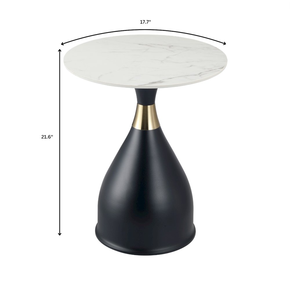 Bento Collection Modern End Table In Black. Picture 24