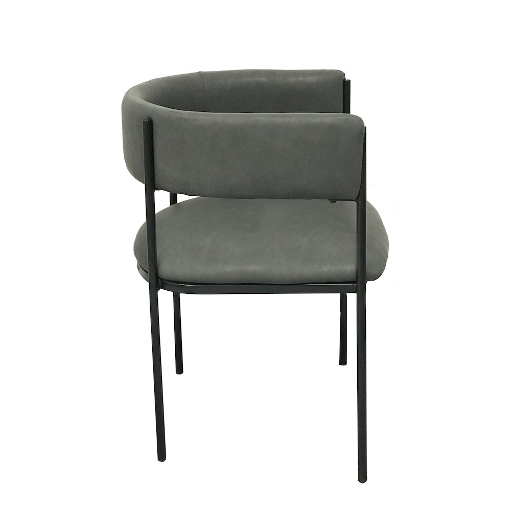 Cyril Collection Modern Chair in Charcoal. Picture 19